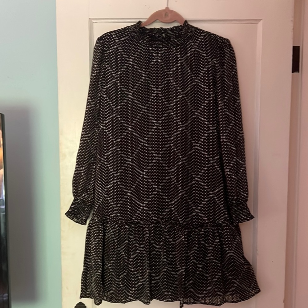 NWT J. CREW CHIFFON DRESS SIZE XS LATE WINTER 2025